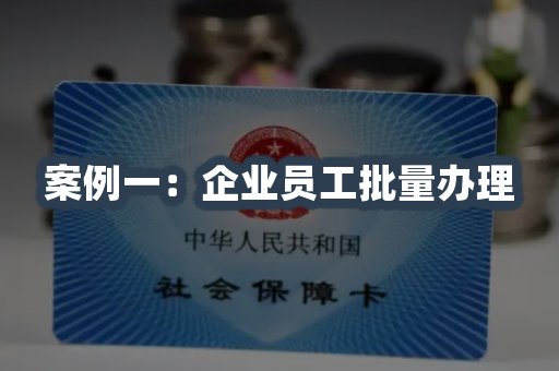 企业员工批量办理